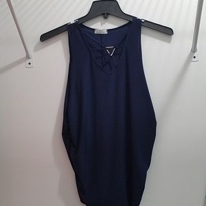 Navy Maternity Tank Top